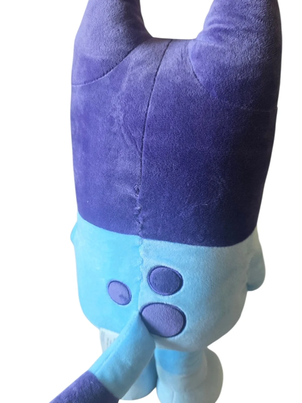 Bluey Plush Dog Holding Flower - Bright Blue & Yellow Large 21 Inch New With Tag